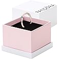 Pandora Light Blue Solitaire Ring - Rose Gold Ring for Women - Layering or Stackable Ring - Gift for Her Rose with Blue Crystal - With Gift Box