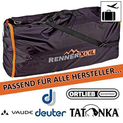 Rucksack FLUGZEUG Flug Transport Schutz Hülle - Flight Cover - Wasserdicht - Mini Packmaß - für Backpacker, Reise-Tasche und 