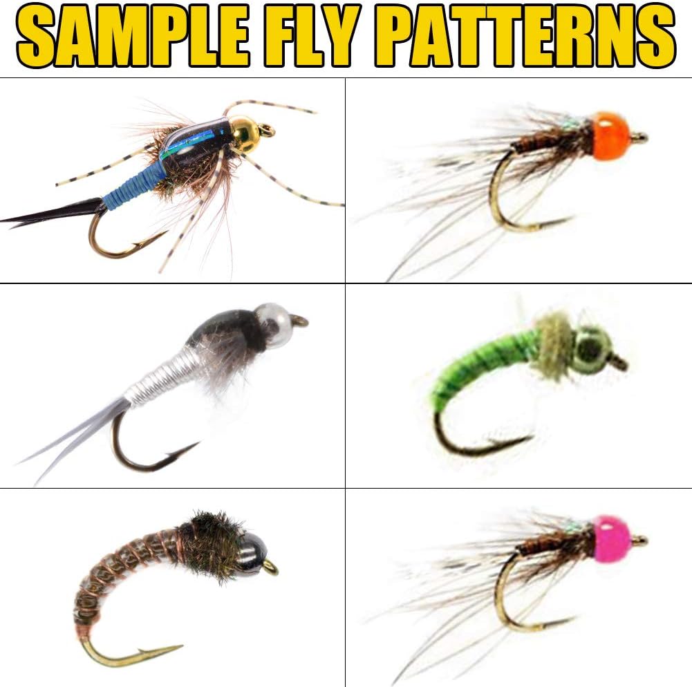 XFISHMAN Tungsten-Fly-Tying-Beads-Heads-Assortment Fly Tying Materials Nymph for Fly Fishing Tungsten Beads 60 Pack : Sports & Outdoors