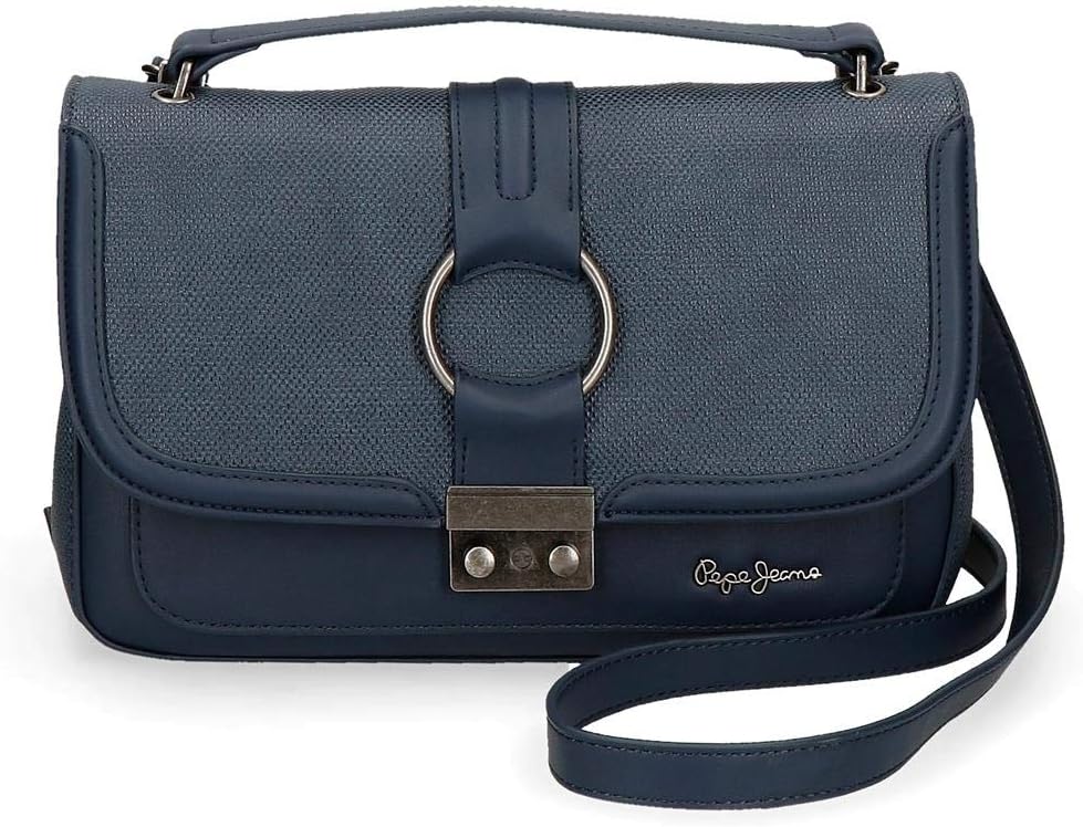 PEPE JEANS DAPHNE Borsa a Tracolla con Patta, 6.01 L, Azzurro EUR 93,75 -  PicClick IT