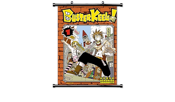 Amazon Com Buster Keel Anime Fabric Wall Scroll Poster 32 X 47 Inches Wp Buster 8 L Posters Prints