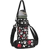 SLEILIN Neoprene Water Bottle Holder Bag with Cell Phone Pocket Compatible with Owala FreeSip 24 oz，Water Bottle Carrying Bag ，with Adjustable Shoulder Strap,for 24oz Stainless Steel Water Bottle