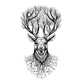 tree tattoos deer