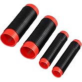 Wshxjzyay Universal Silicone Handlebar Grip Covers, Silicone Handlebar Grips for Motorcycles, Ergonomic Wrap-Around Motorcycle Grips for Dirt Bike, E-Bike, Scooter, Mountain Bike
