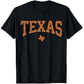 Texas T Shirt Women Men Kids Texas State Map Distressed T-Shirt