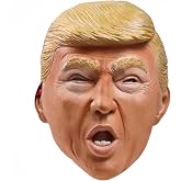 GTETKDE Donald Trump Mask Realistic Human Latex Mask Candidate Trump Realistic Masks Halloween Costume Cosplay Party
