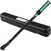 Uharbour Split Beam Torque Wrench 1/2 Drive, 30-250 ft.lb Split Beam Torque Wrench, 1/2 Drive with Flexible Head, Suitable fo