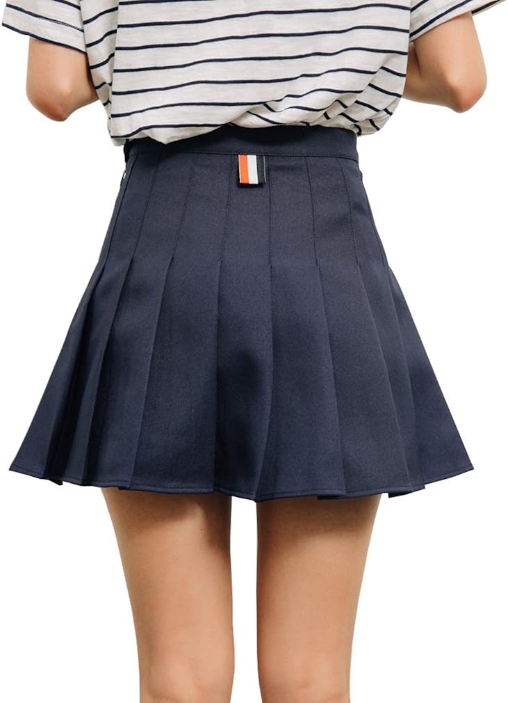 Jupe plissée noire courte Clearance