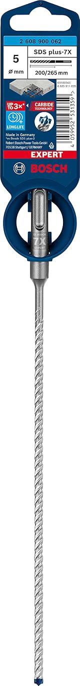 Bosch EXPERT SDS plus-7X Hammer Drill Bit 5 mm Carbide 200 x 265 mm view 2