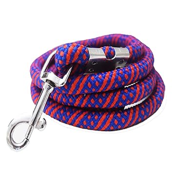 Pawzone Strong Rope Leash for Big Dogs with Hook (Colour May Vary)