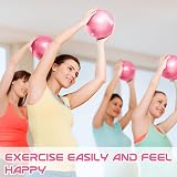jjshund 25 cm Pilates Ball Small Exercise Ball for Home Gym Yoga Balance Core view 6