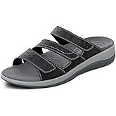 Orthofeet Women's Orthopedic Stretchable Sahara Slide Sandals