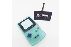 EXSEK Limited Luminous Green Full Housing Shell Case Cover Replacement Pack for Game Boy Color GBC Backlight (GBC Lumin)