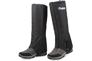 MAGARROW Leg Gaiters Hiking Snow Boot Gaiter Outdoor Waterproof Gaiters Shoes Cover Oxford Fabric