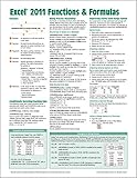 Excel 2011 for Mac: Functions & Formulas Quick Reference Guide (4-page Cheat Sheet focusing on examp by