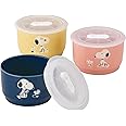山加商店 Peanuts SN840-82-S3 Range Pack, Storage Container, Set of 3, S, More SNOOPY Made in Japan