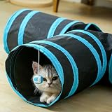 Fhodigogo Cat Tunnel Toy 3-Way Pop-Up Foldable Indoor Tunnel Kitten Rabbit view 4