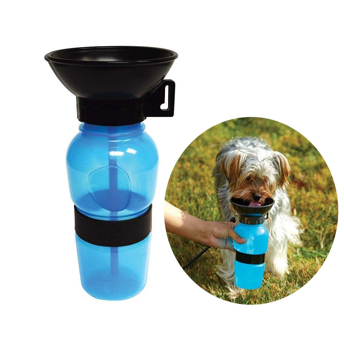 Ovtai Dog Water Bottle,Pet Water Carrier 18OZ Travel Sport Water