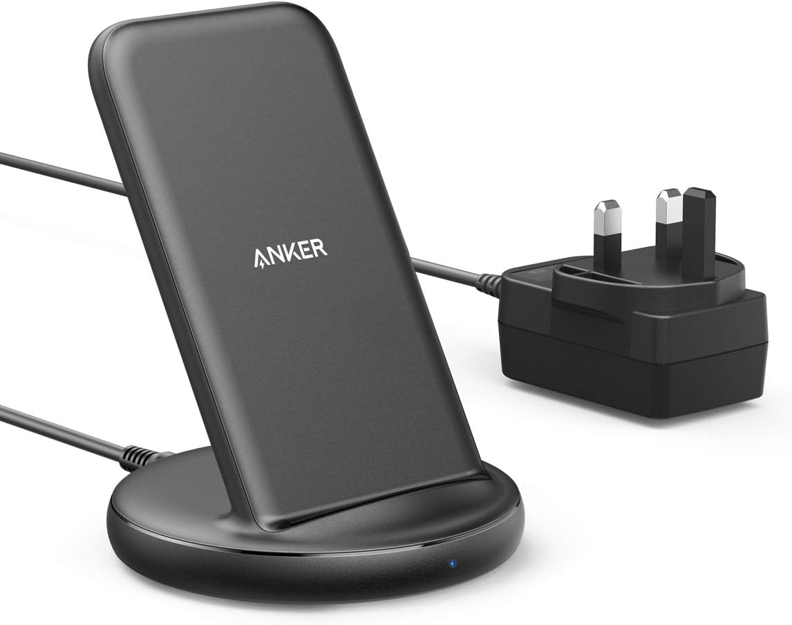 Anker Wireless Charger with Power Adapter, PowerWave II Stand, Qi