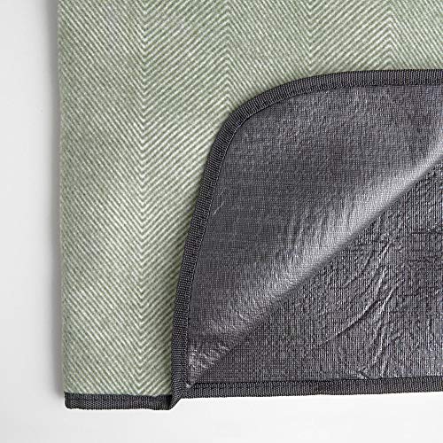 VonShef Large Fleece Picnic Blankets with Faux Leather Carrier Handles