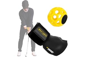 HRUIYL Golf Swing Trainer Ball, Golf Trainer Ball, Golf Training Aid, Golf Swing Trainer, Golf Grip Trainer, Golf Swing Training Aid, Golf Training Aids, Golf Swing Posture Corrector for Golf Beginners