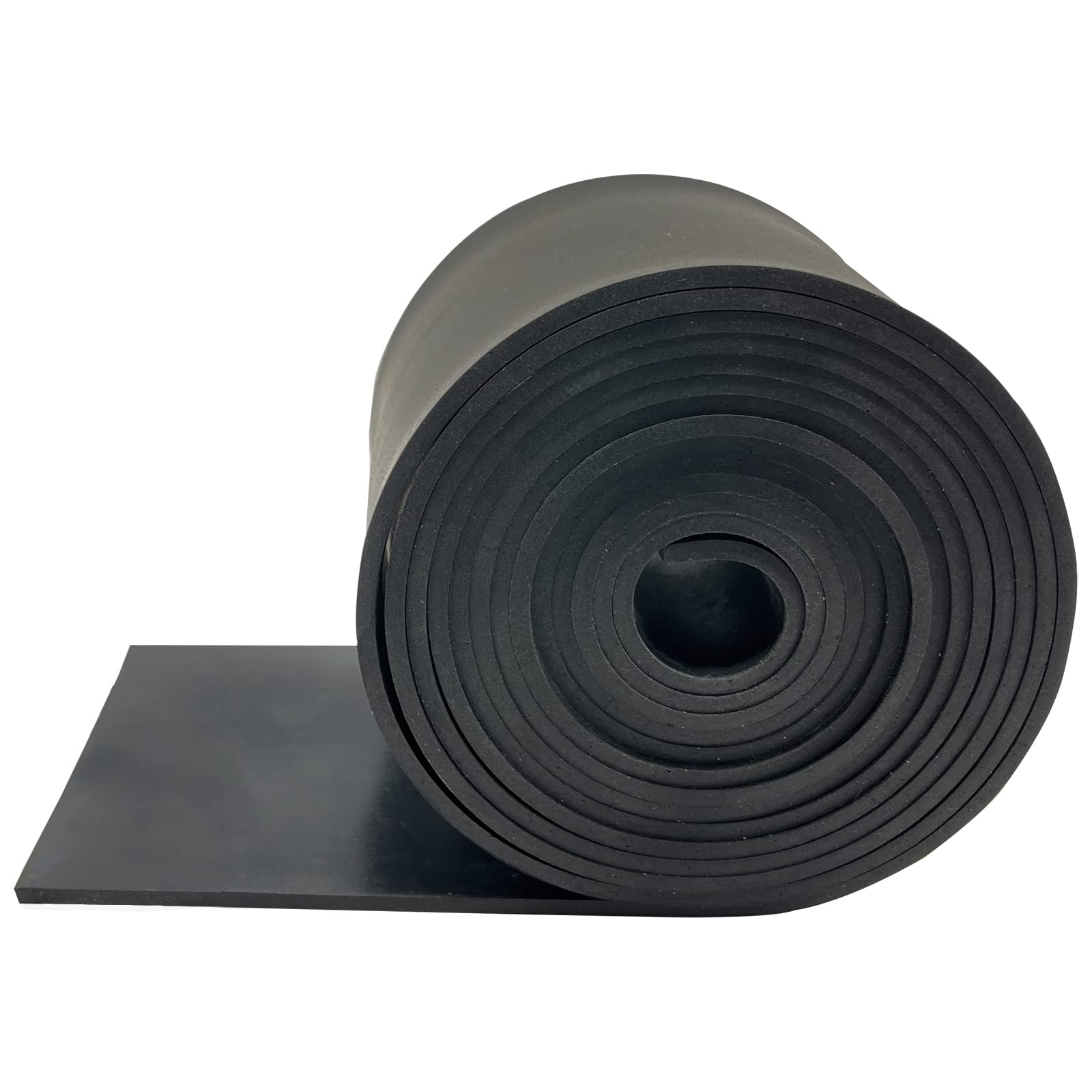 Rubber Strip (120mm(W) x5mm(T) x3m(L) Neoprene Rubber Sheet Solid Rubber Rolls for DIY, Washers, Crafts, Pads, Flooring Protection, Supports, Leveling, Weather Seal — image 1