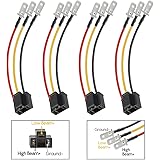 Amazon.com: Partsam H4 9003 HB2 Wire Wiring Harness ... dorman 84790 headlight socket wiring diagram 