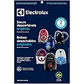 Kit com 3 Sacos Descartáveis Sbeon para Aspiradores de Pó, Electrolux, Branco