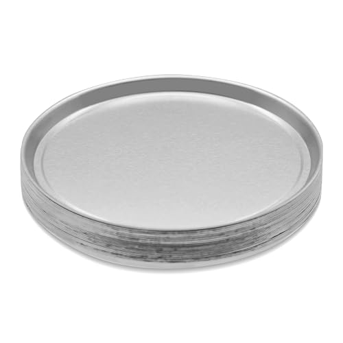 50 Pcs Aluminum Sample Pans 90mm Weight Scale Tray Disposable Round Lab ...