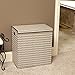 Household Essentials 5626-1 Double Hamper Laundry Sorter with Magnetic Lid Closure | Chevron