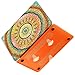 iCasso Mandala Macbook Air 13 Inch Case Art Printing Matte Hard Shell Plastic Protective Cover For Apple Laptop Macbook Air 13 Inch Model A1369/A1466 (Orange Mandala)