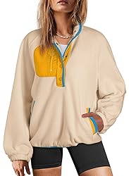 Dokotoo Womens Oversized Sweatshirts Fuzzy Fleece