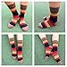 YZKKE 5Pack Womens Vintage Winter Soft Warm Thick Cold Knit Wool Crew Socks, Multicolor, free size