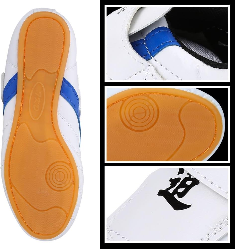 Vbestlife Taekwondo Shoes Men Women Kids Martial Art Shoes Karate Kung Fu Tai Chi Shoes Comfortable Lightweight Taekwondo Training Sports Shoes - Blue : Sports & Outdoors