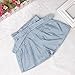 FEITONG Kids Girls Cute Bow Girl Pattern Shirt Top Grid Shorts Set Clothing (Age:5-6Y)