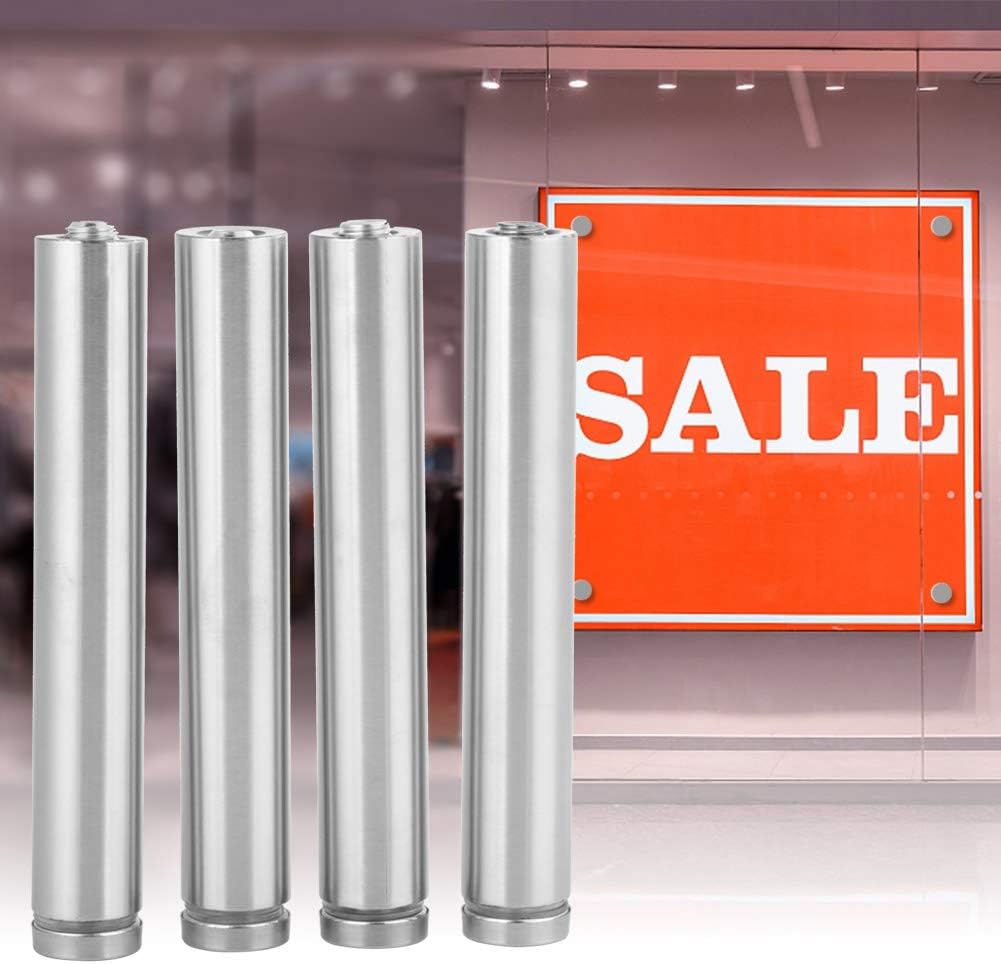 4PCS Stainless Steel Glass Standoff Bolts Hollow Mounting Hardware 19x150mm Glass Panel Mounting Standoffs Rubber Buffers - Image 5
