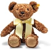 Steiff 2026 Cozy Teddy Bear &ndash; Soft Plush Keepsake Bear with Embroidered Year &amp; Festive Bow &ndash; Collectible Gift for Anniversaries and Milestones