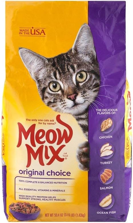 Amazon Com Meow Mix Best Cats Food Original Choice Pack Of 3 3 15 Lb Dry Cat Food Favorites Nutrition Wellness Feast Gourmet Pet Supplies