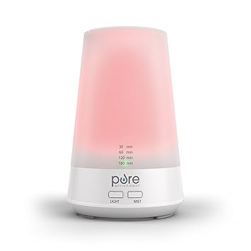 Amazon Com Purespa Essence Aromatherapy Oil Diffuser All Natural Air Freshener With Optional Color Changing Mood Light And Automatic Shut Off Timer For Safe Home Office Use Beauty