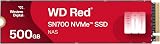 Western Digital WD Red SN700 500GB NVMe SSD for NAS Performance