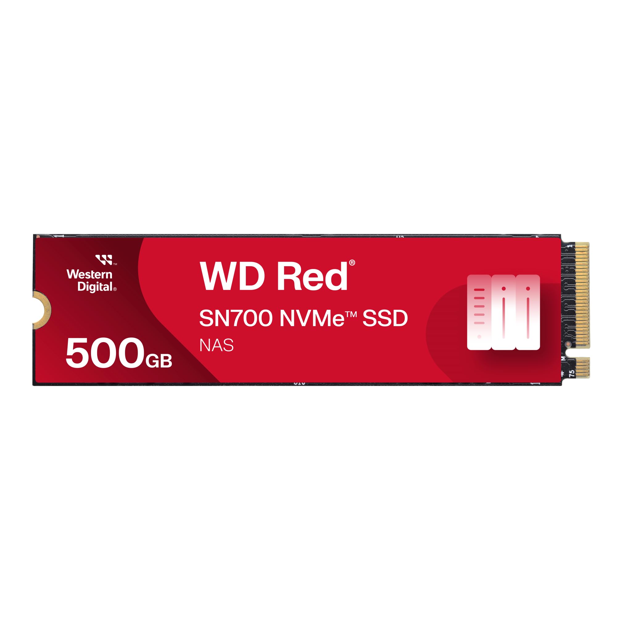 WD Red SN700 500GB NVMe SSD for NAS devices, with robust system responsiveness and exceptional I/O performance — image 1