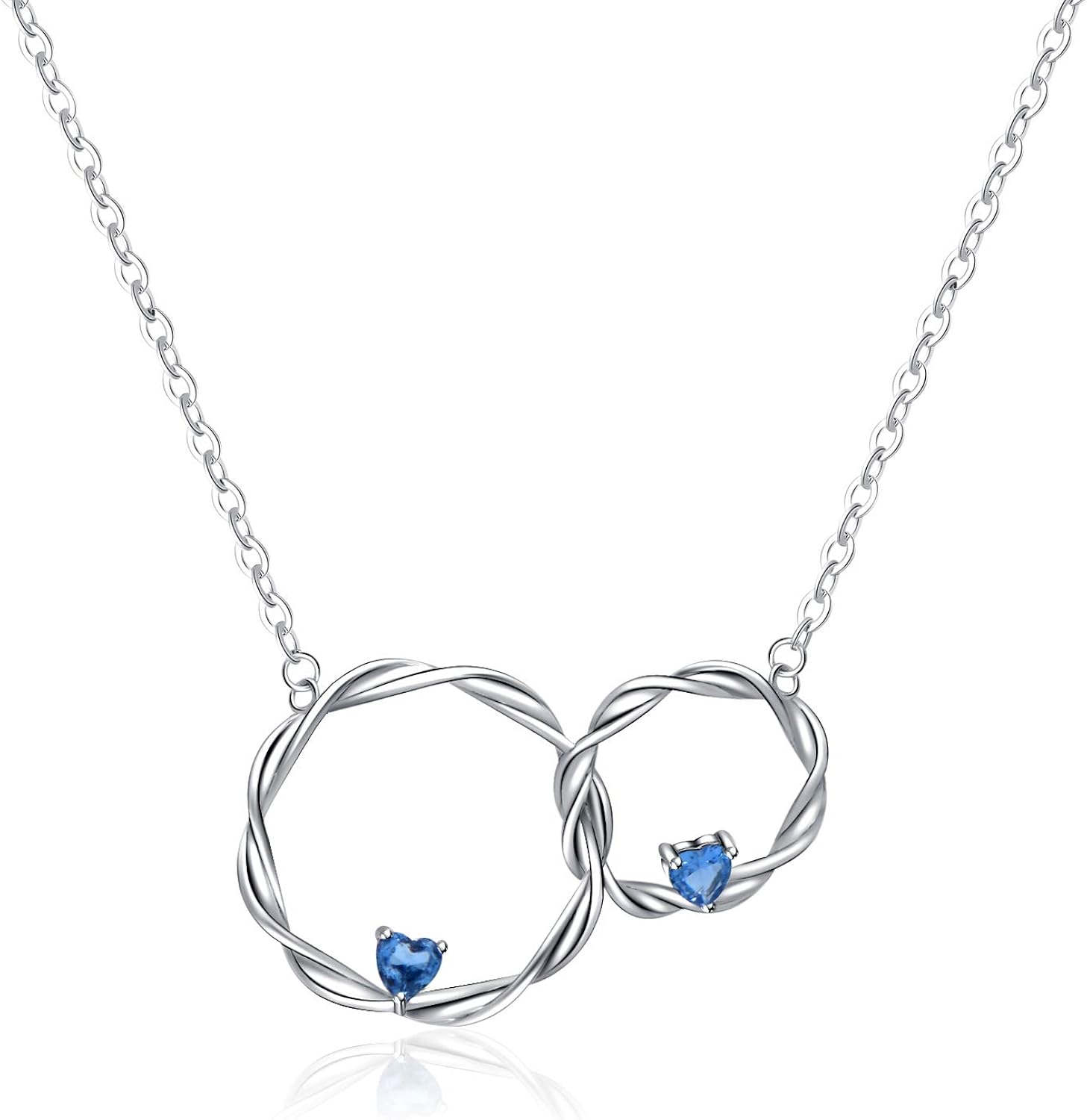 YMHOP Sterling Silver Sister Necklace Always My Sister Forever My Friend S Shape Pendant Necklace for Women: Jewelry