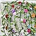 Sanwood Lady Boho Floral Flower Festival Wedding Garland Forehead Hair Head Band (Rose-Red)