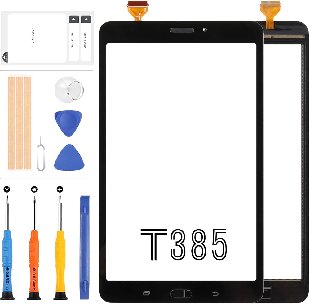 LADYSON Black Touch Screen Digitizer Glass for Samsung Galaxy Tab A 8.0 T387
