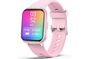 teslahero Kids Smart Watch for Boys Girls,Children Fitness Tracker with Heart Rate Sleep Monitor,Waterproof Activity Tracker Pedometer Step Counter for Android iPhone