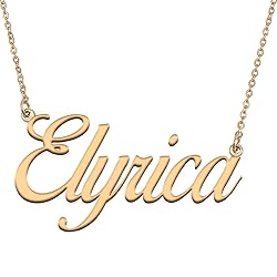 HUAN XUN Customized Custom Simple Any Name Necklace