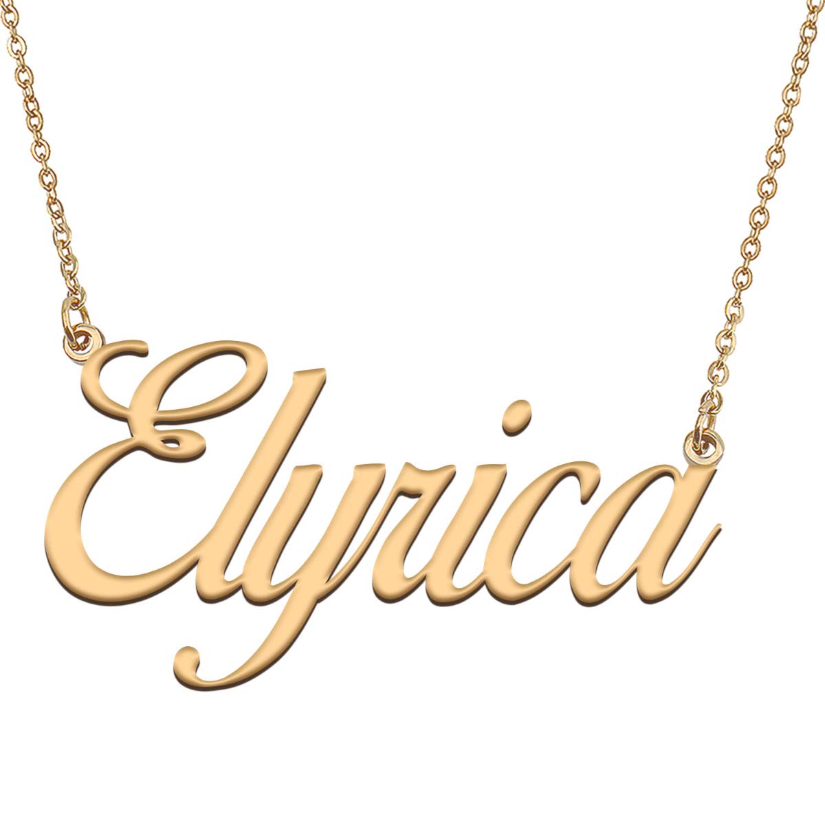 HUAN XUN Customized Custom Simple Any Name Necklace