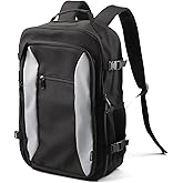HOTOR Travel Backpack for Men, Carry on Luggage Bag for Work, College, and Business, Black, 7.9” ×11.5” ×13.1”