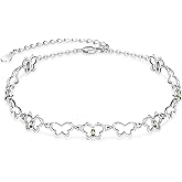 PRAYMOS Butterfly Bracelet 925 Sterling Silver Bracelets for Women Adjustable Bracelet Peridot August Birthstone Bracelet Butterfly Jewelry Gifts …