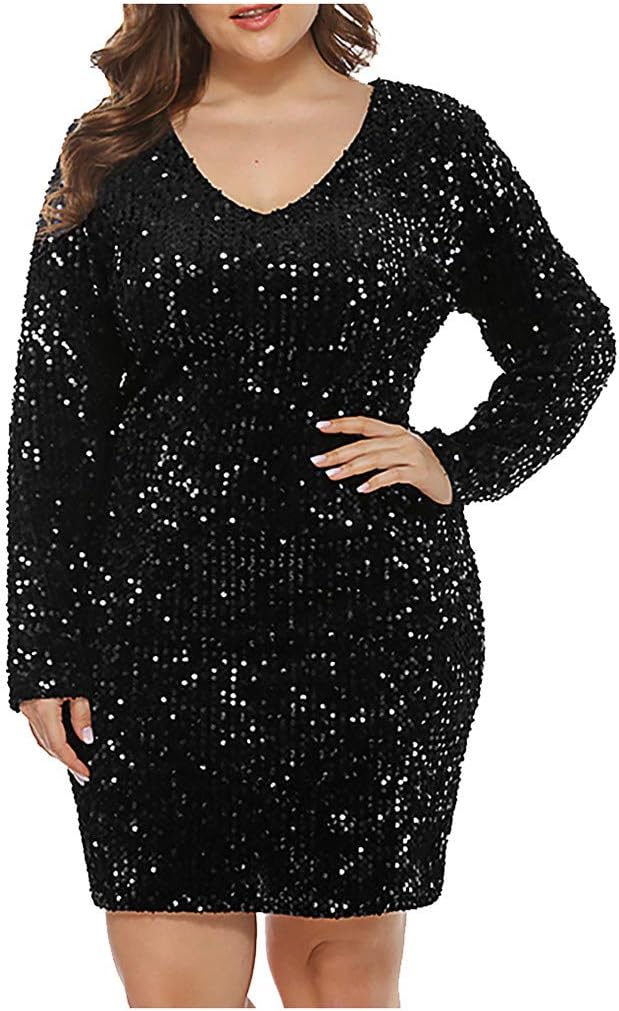black glitter dress plus size